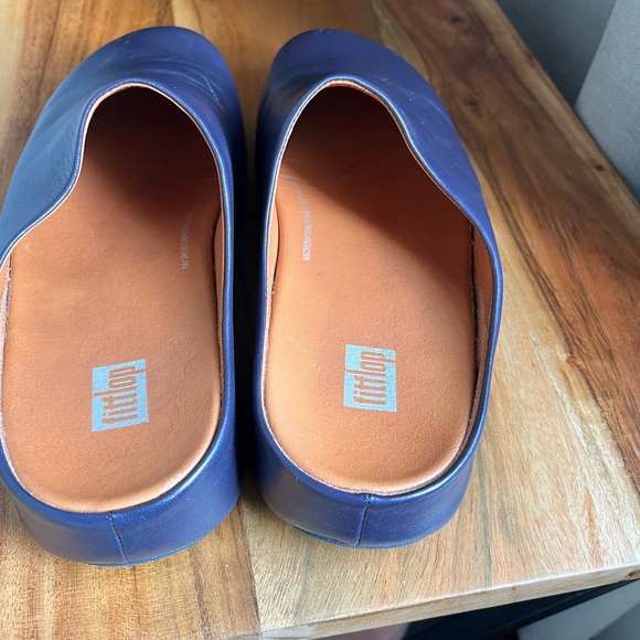 Fit flop size 37 navy bluish purple open back shoes - Picture 5 of 6